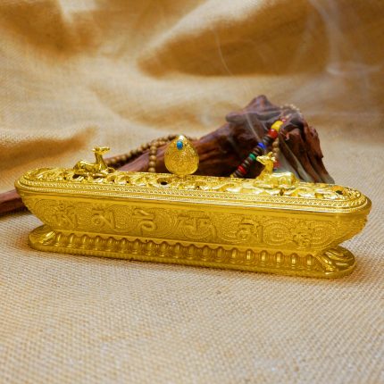 golden incense burner