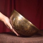 Handmade Full Moon Tibetan Singing Bowl – Deep Sound Healing Copper Bowl for Meditation & Yoga - Image 2