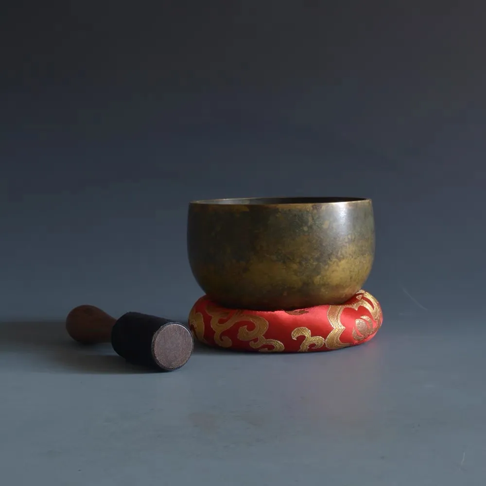 Handmade Tibetan Brass Singing Bowl – Long Resonant Dharma Bell for Meditation & Altar (4.72 inch) Handmade-Tibetan-Brass-Singing-Bowl-–-Long-Resonant-Dharma-Bell-for-Meditation-Altar-4.72-inch