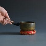 Handmade Tibetan Brass Singing Bowl – Long Resonant Dharma Bell for Meditation & Altar (4.72 inch) - Image 2