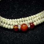 Lhatse Norbu Tibetan Star-Moon Bodhi Mala with Agate - Image 4