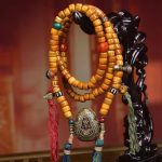 Tibetan-108-Yak-Bone-Mala-with-Ghau-Amulet-–-Zhakilam-Style-Sacred-Necklace4