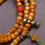 Tibetan 108 Yak Bone Mala with Ghau Amulet – Zhakilam Style Sacred Necklace - Image 3