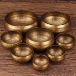 Tibetan Singing Bowl with Six-Syllable Mantra – For Meditation, Yoga & Energy Healing - Image 3