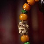 Tibetan Yak Bone Barrel Bead Wrist Mala – Guanyin Head Bead for Compassion & Protection - Image 2